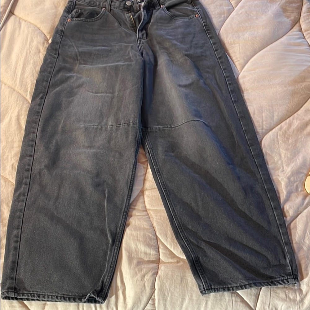 S.O.N.G Black Barrel Jeans - Picture 3 of 6